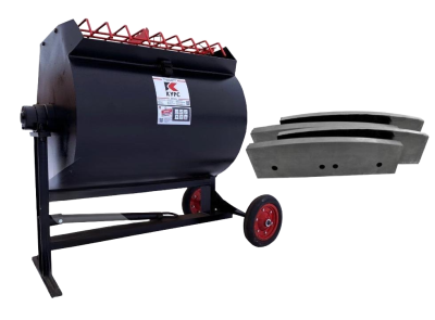 Растворосмеситель цикличный PST RN-300 + комплект лопаток сменных резиновых, мощность 2.2 кВт, 380 В, 300 л